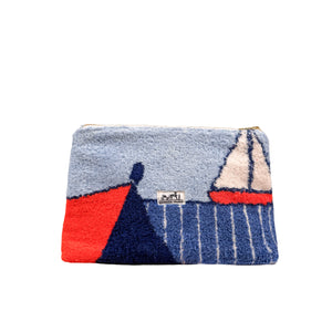 BEACH SHACK CLUTCH - SAILBOATS (READY TO SHIP!)