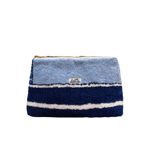 BEACH SHACK CLUTCH - NAUTICAL STRIPES (READY TO SHIP!)