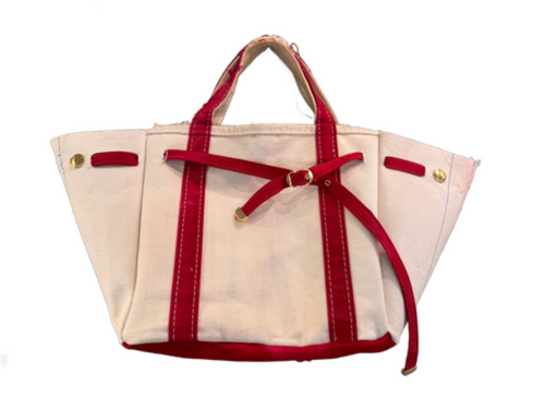 The Birdie Fair Tote in Vintage Faded Red - Expected Ship Date: September 1, 2025