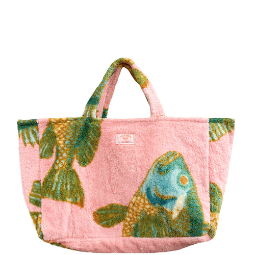 Pink Fish Beach Shack Tote