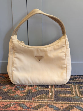 Vintage Prada Mini Hobo in Cream