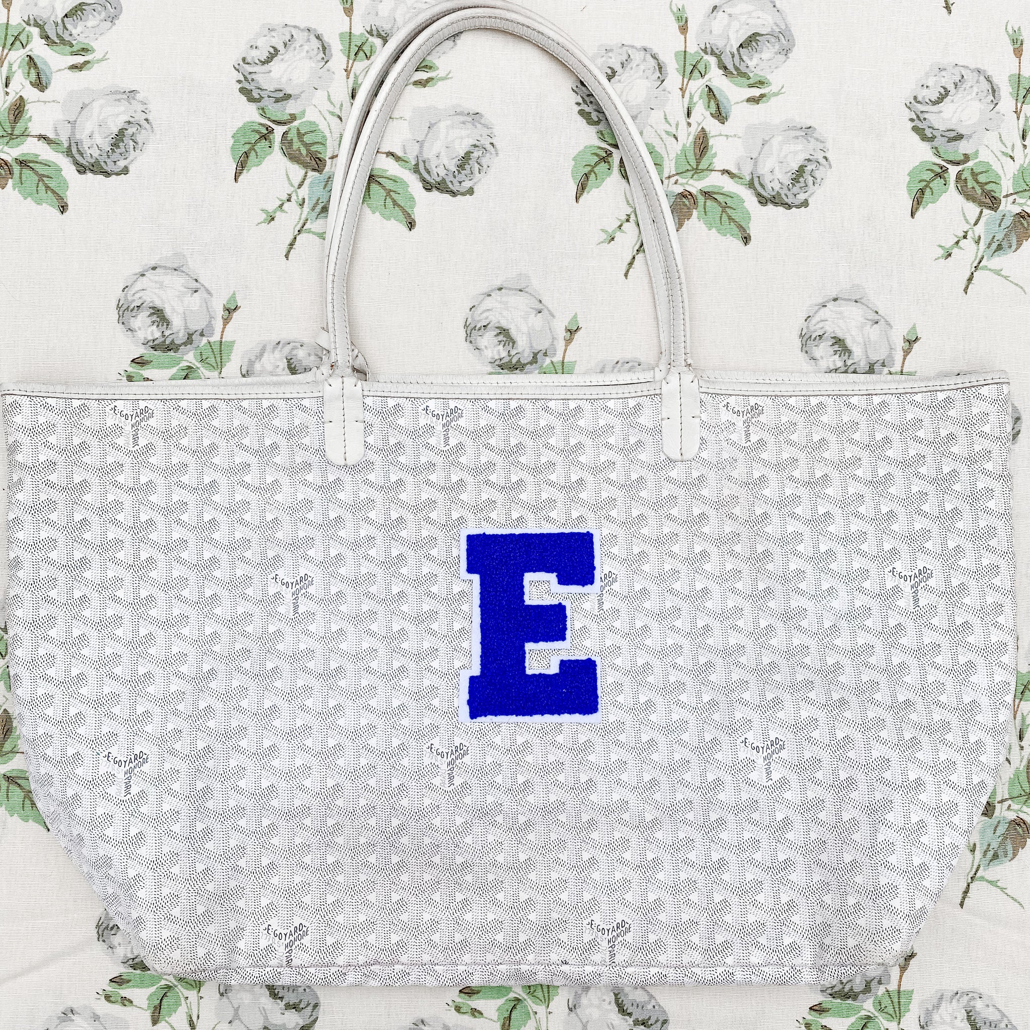 small "E" patch
