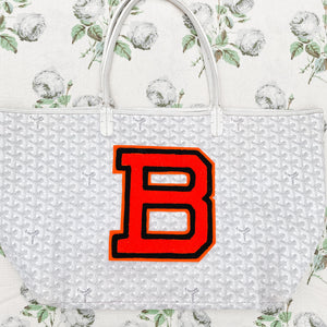 extra large vintage "B" patch