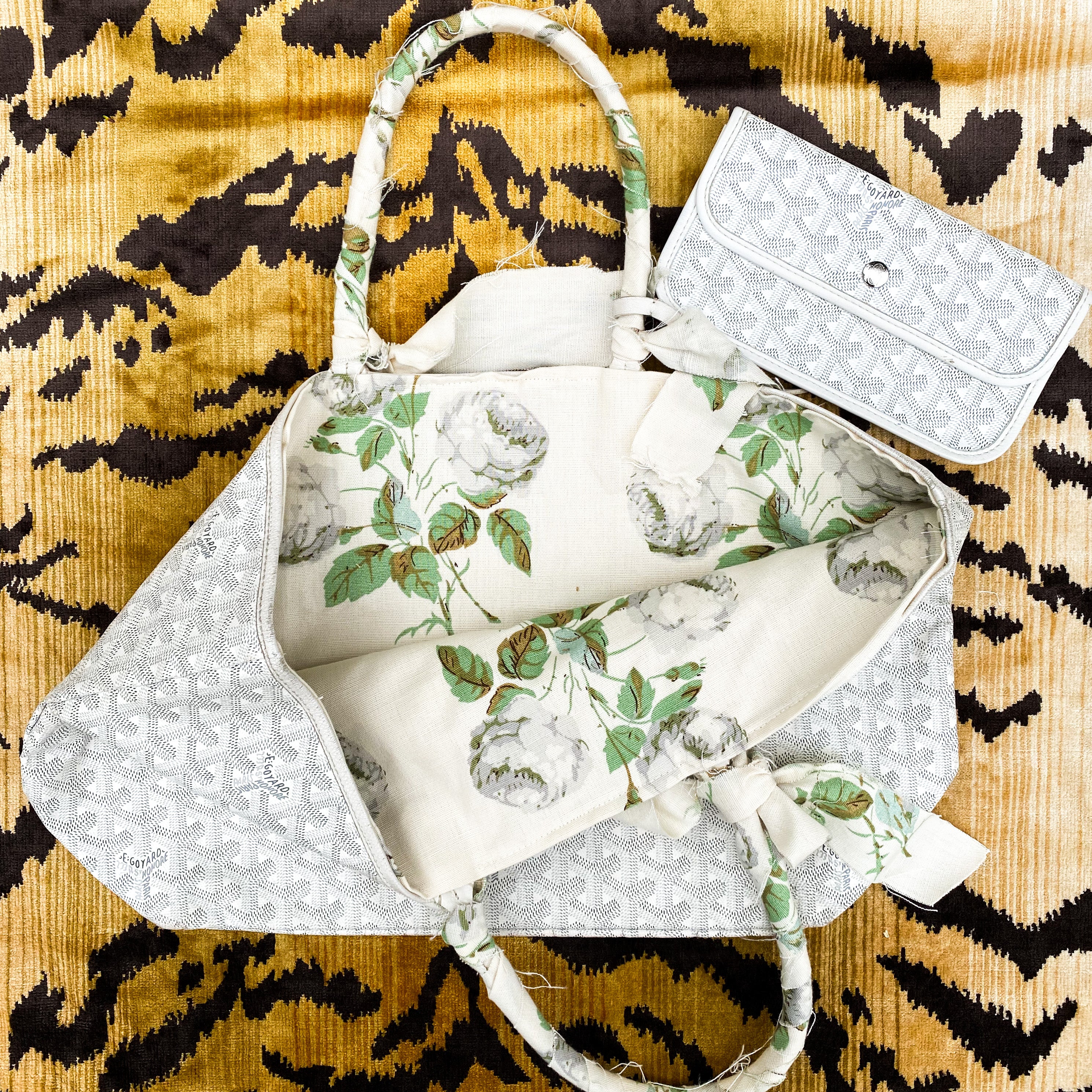 GOYARD ハンドバッグ Goyard Goyardine Canvas Fuchsia Grand Hotel Marquetry Trunk PM Bag Pal