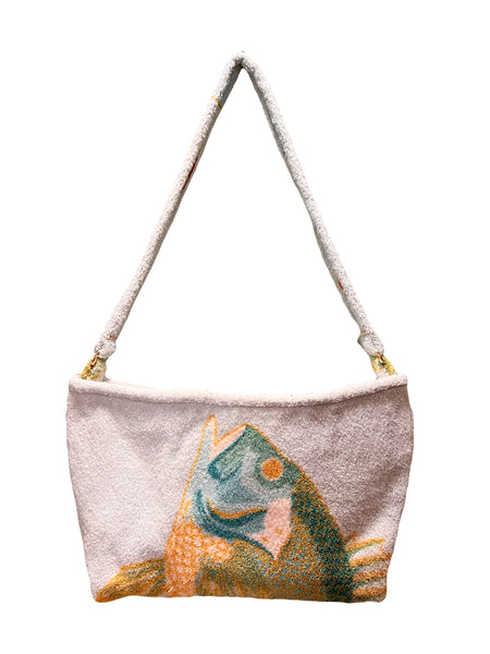 Coming up for Air Small Crossbody Beach Shack Tote