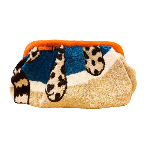 Hanging Paws Large Beach Shack Clutch
